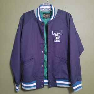 Benny Gold San Francisco Varsity Jacket – Navy & Teal – Size Small
